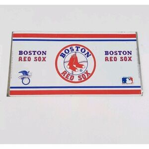 VINTAGE 1984 Boston Red Sox Baseball Tin Can Coin Bank Plate RARE